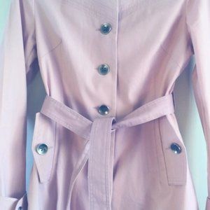 ✅ MOSSIMO Women's Pink Trench Coat Long Sleeve 💥